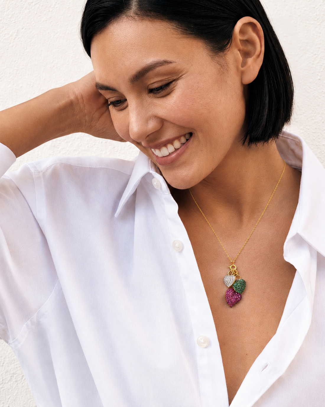 Amora Trio Necklace – 925 Sterling Silver Necklace