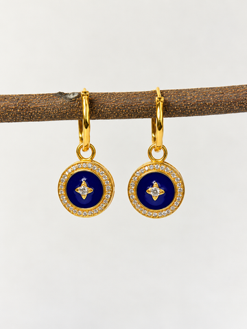 Astra Noir Earrings – 925 Sterling Silver Earrings