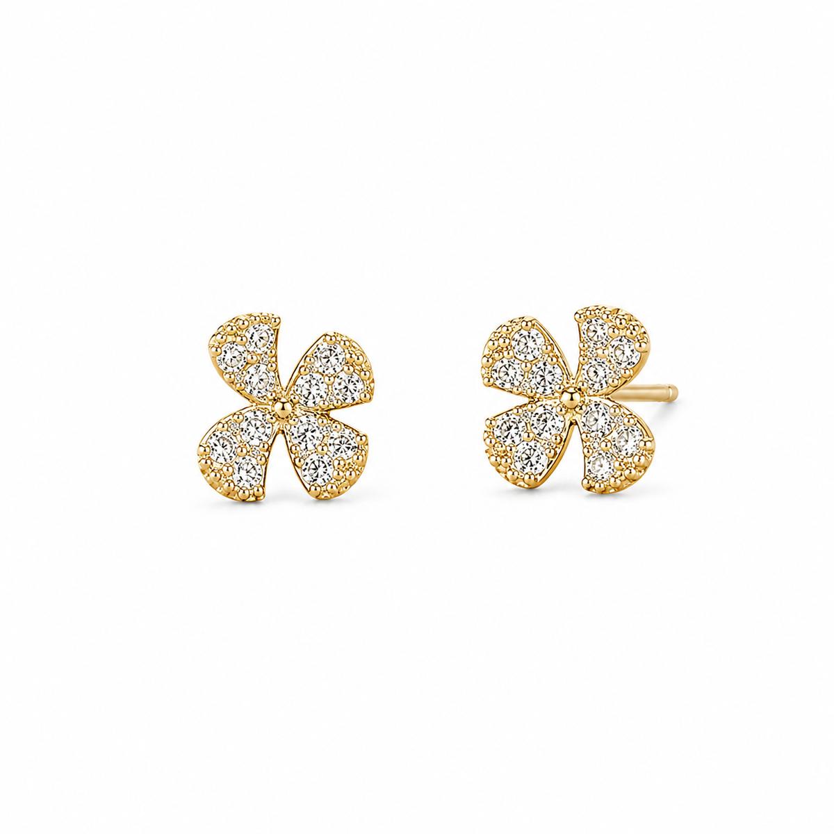 Aurora Flower Studs – 925 Sterling Silver Earrings