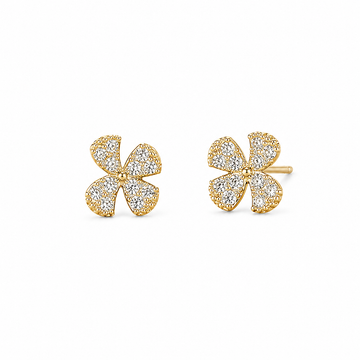 Aurora Flower Studs – 925 Sterling Silver Earrings