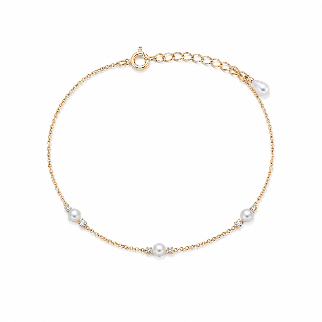 Mila Pearl Bracelet - 925 Sterling Silver Bracelet