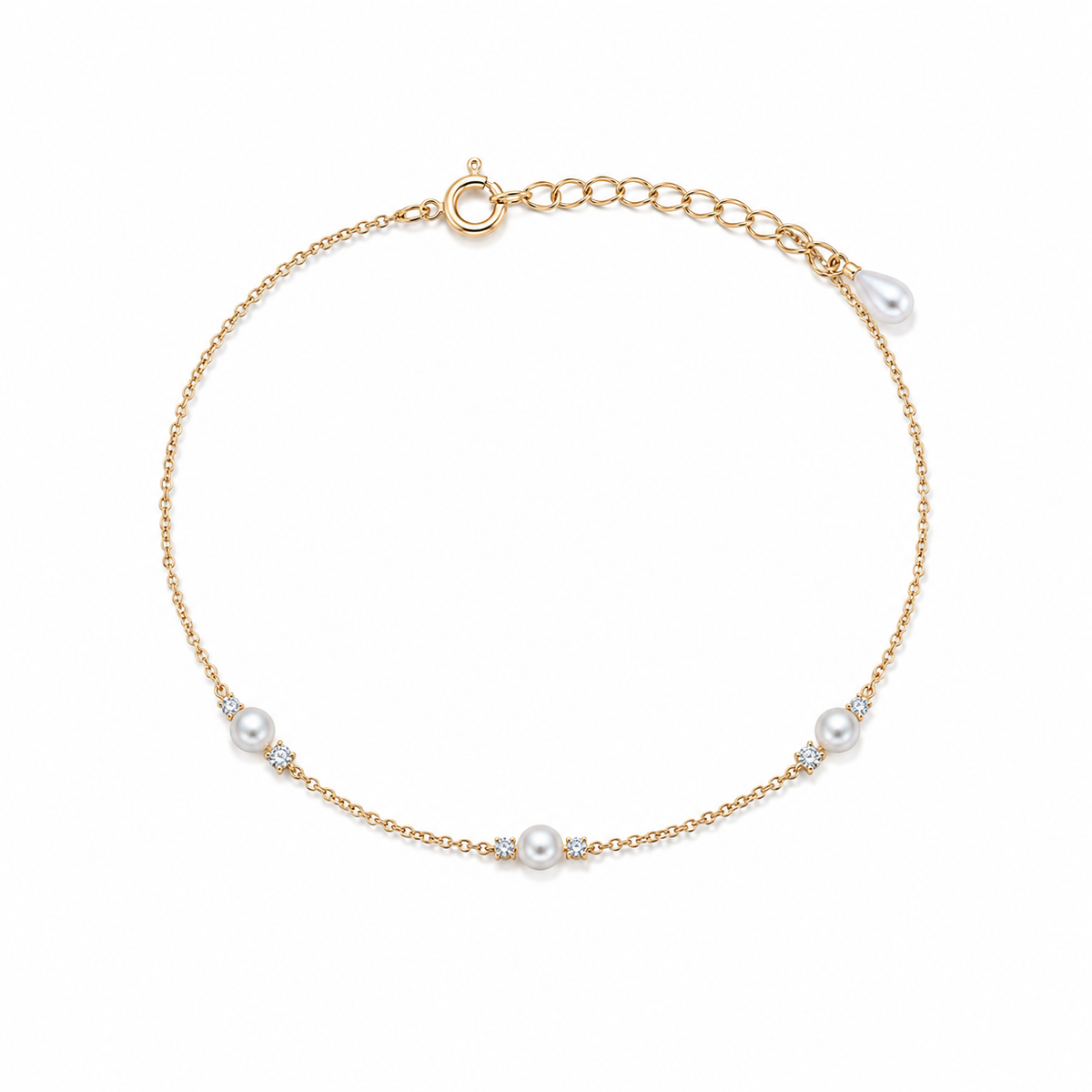 Mila Pearl Bracelet - 925 Sterling Silver Bracelet
