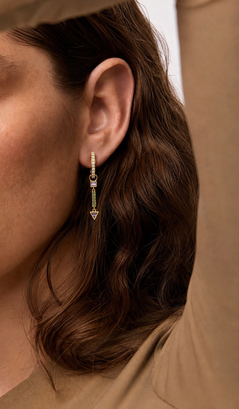 Vela Drop Earring - 925 Sterling Silver Earring