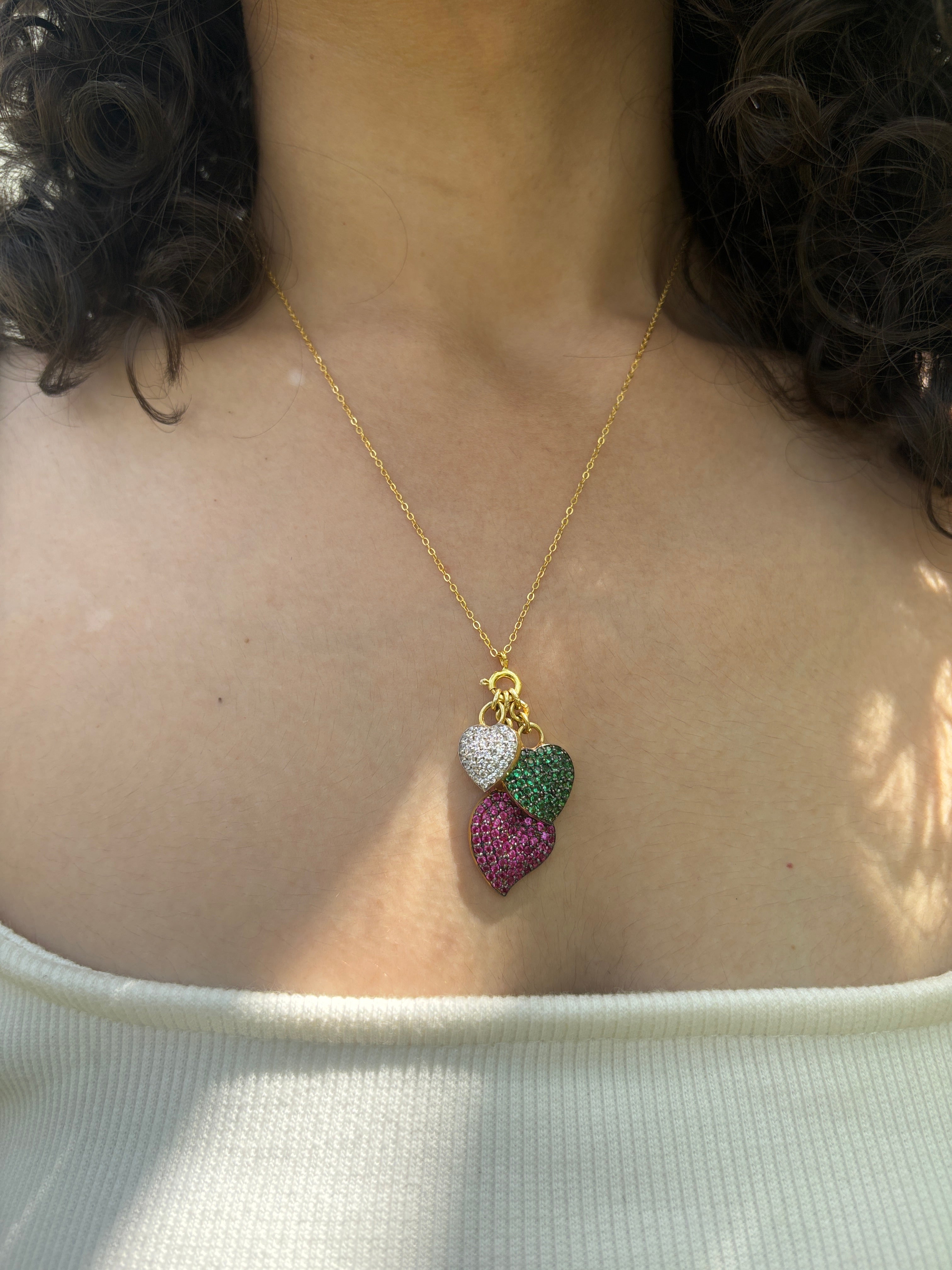 Amora Trio Necklace – 925 Sterling Silver Necklace