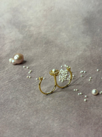 Amour Pearl Ring - 925 Sterling Silver Ring